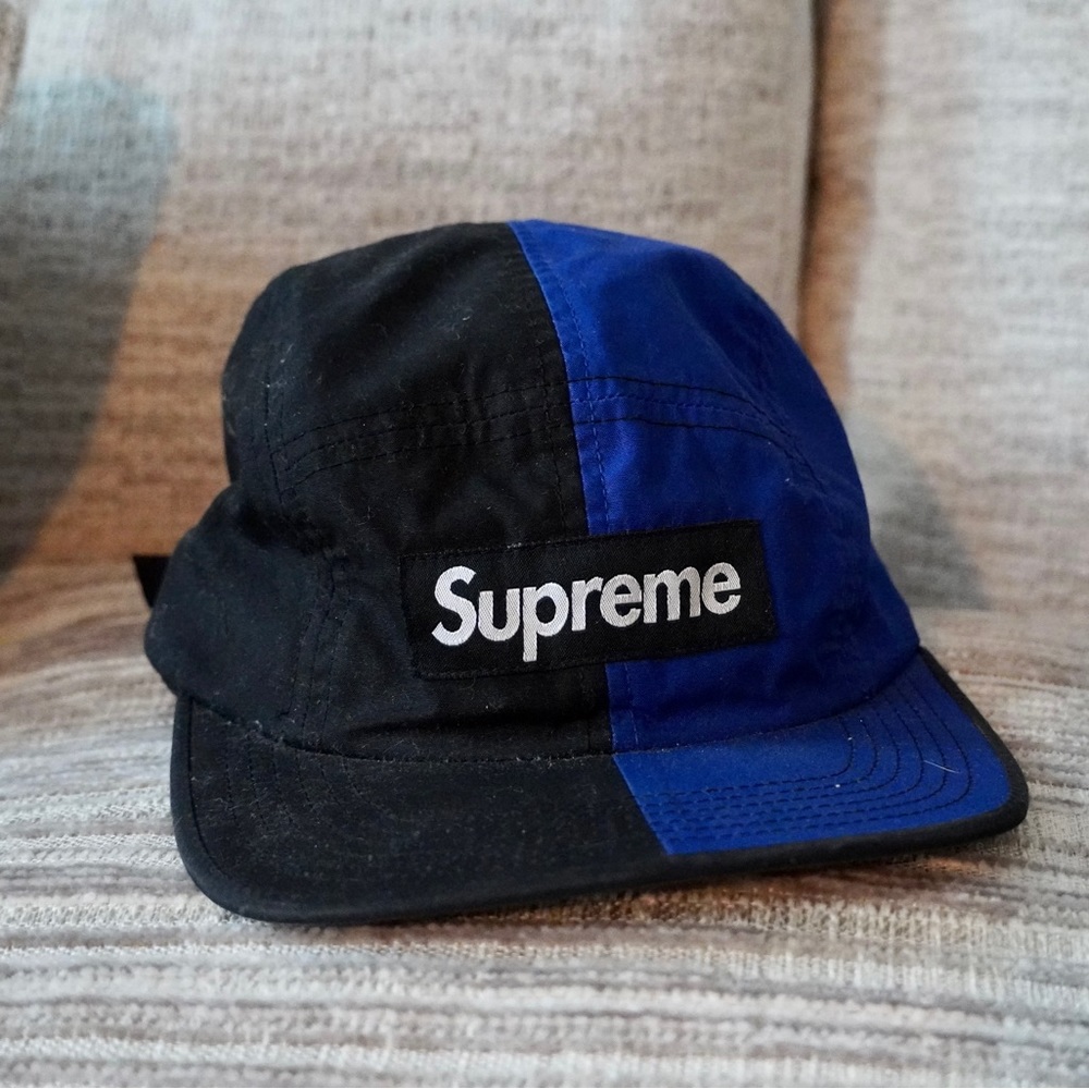 SUPREME black and blue cap